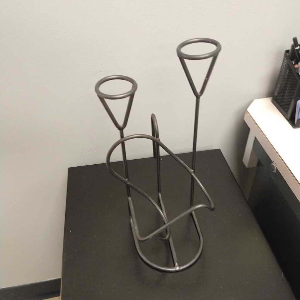 1 Bottle Wine Rack And Glass Holder