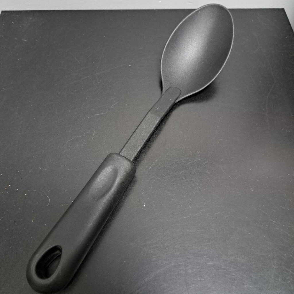 Black Plastic Spoon