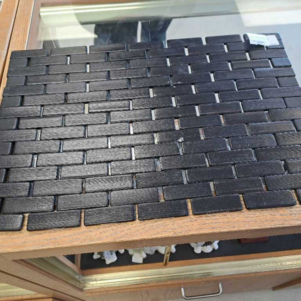 Black Wooden Place Mat