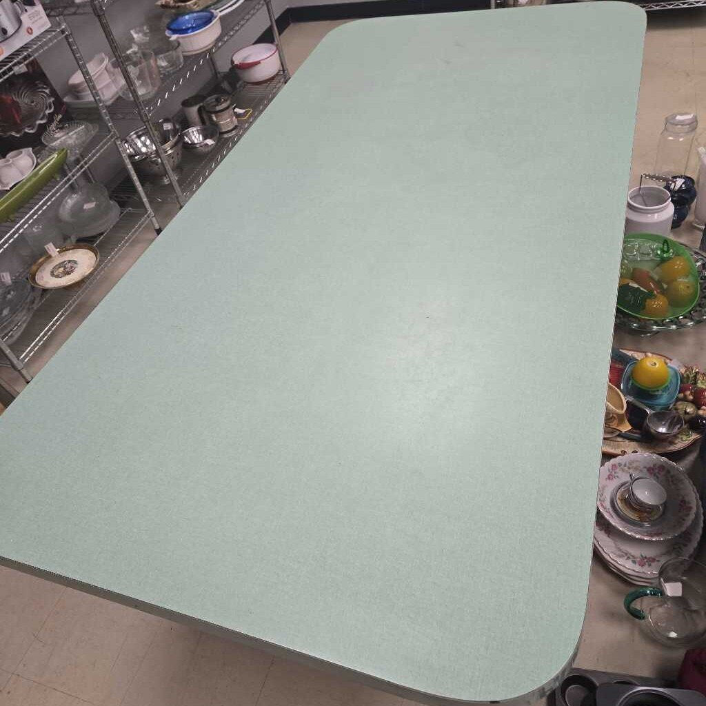 Green Rectangle Steel folding Table