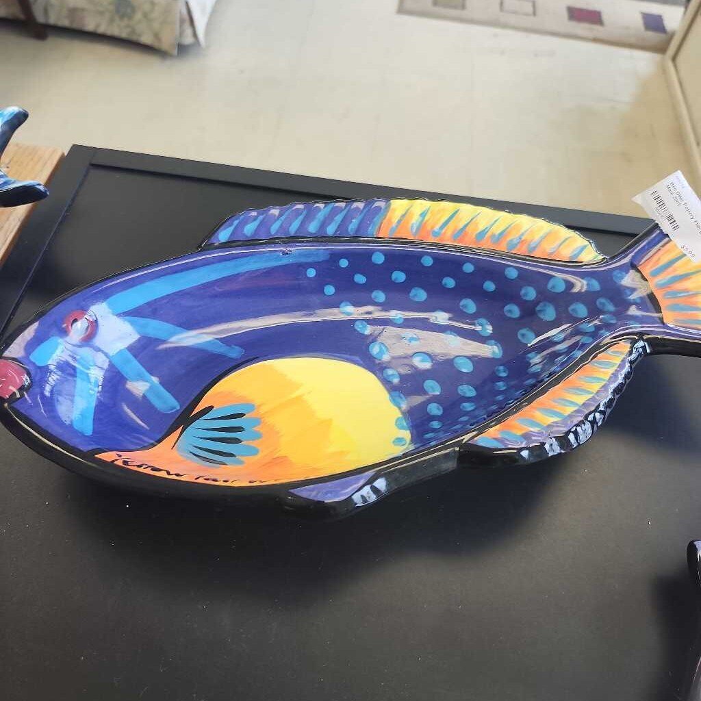 Ben Diller Pottery Fish Bowl Maui 2005
