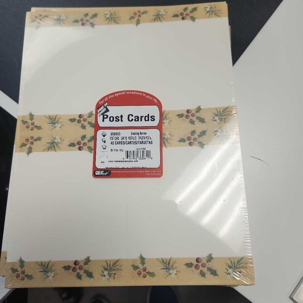 Christmas Post Card Paper