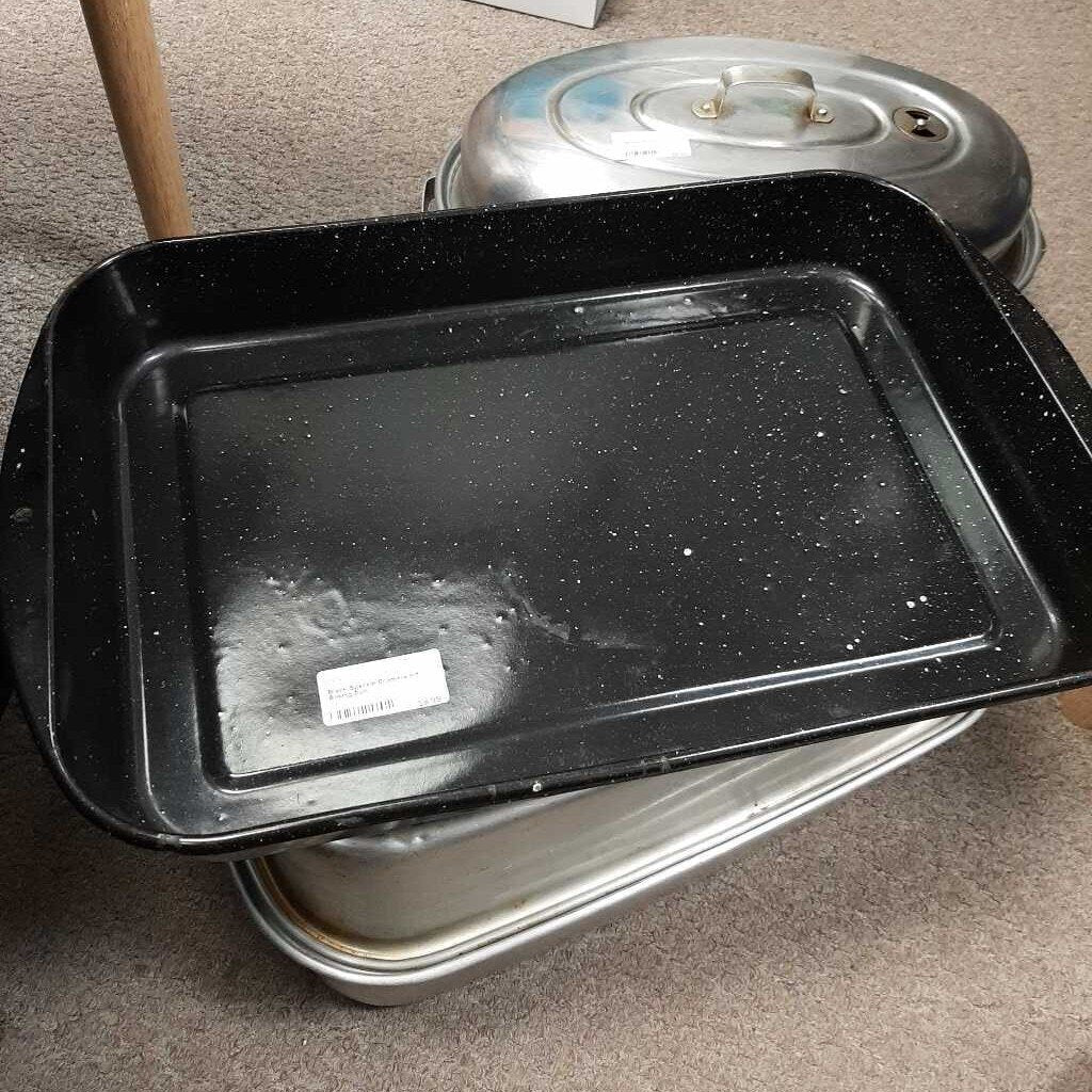 Black Speckle Enamelware Baking Pan