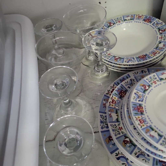6 Margarita Glasses