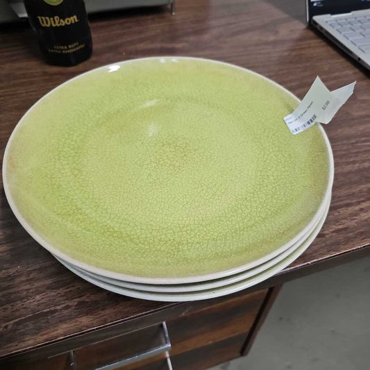 Set Of 3 Green Plates