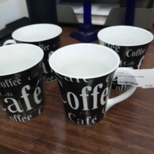 Set Of 4 Coffee Mugs