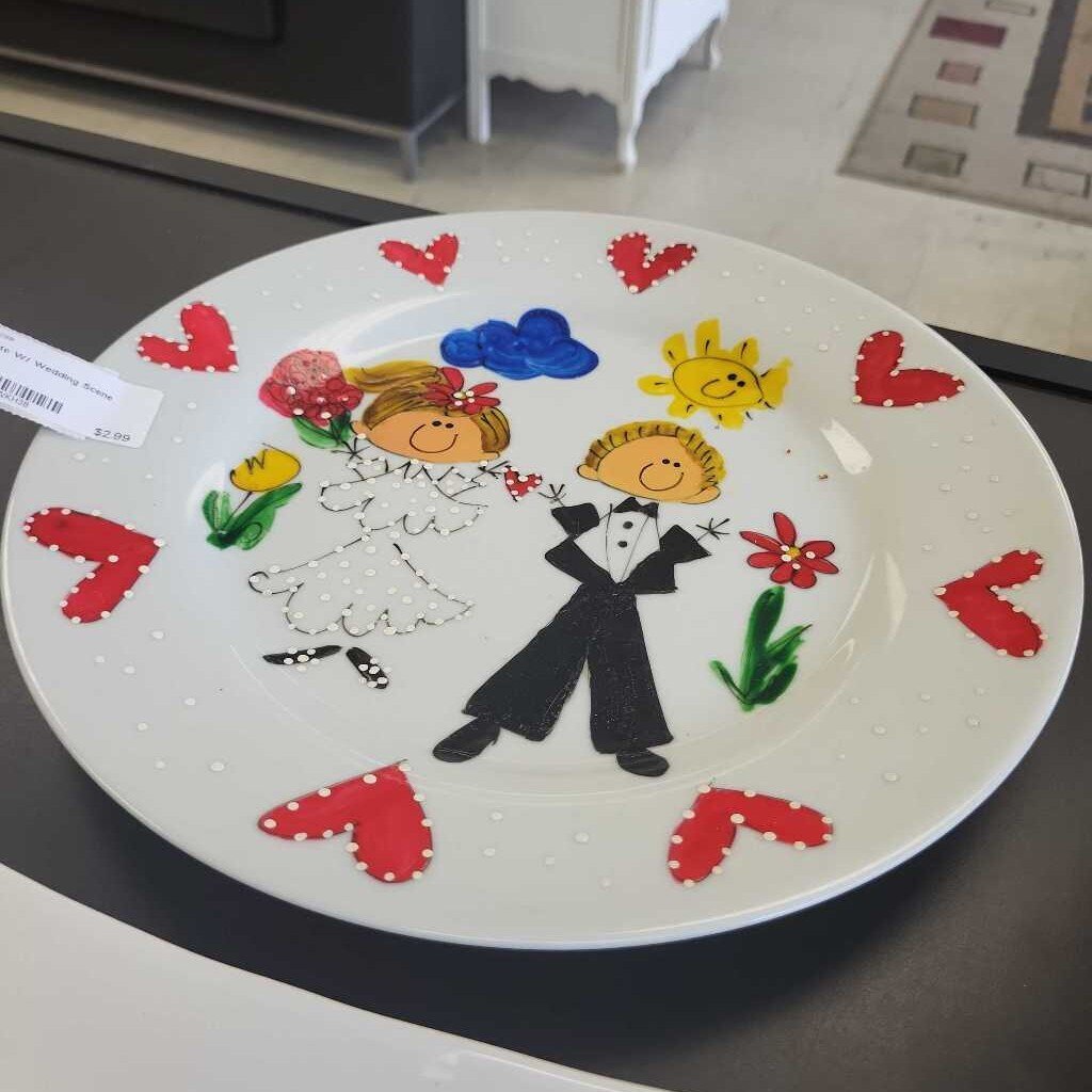 Plate W/ Wedding Scene