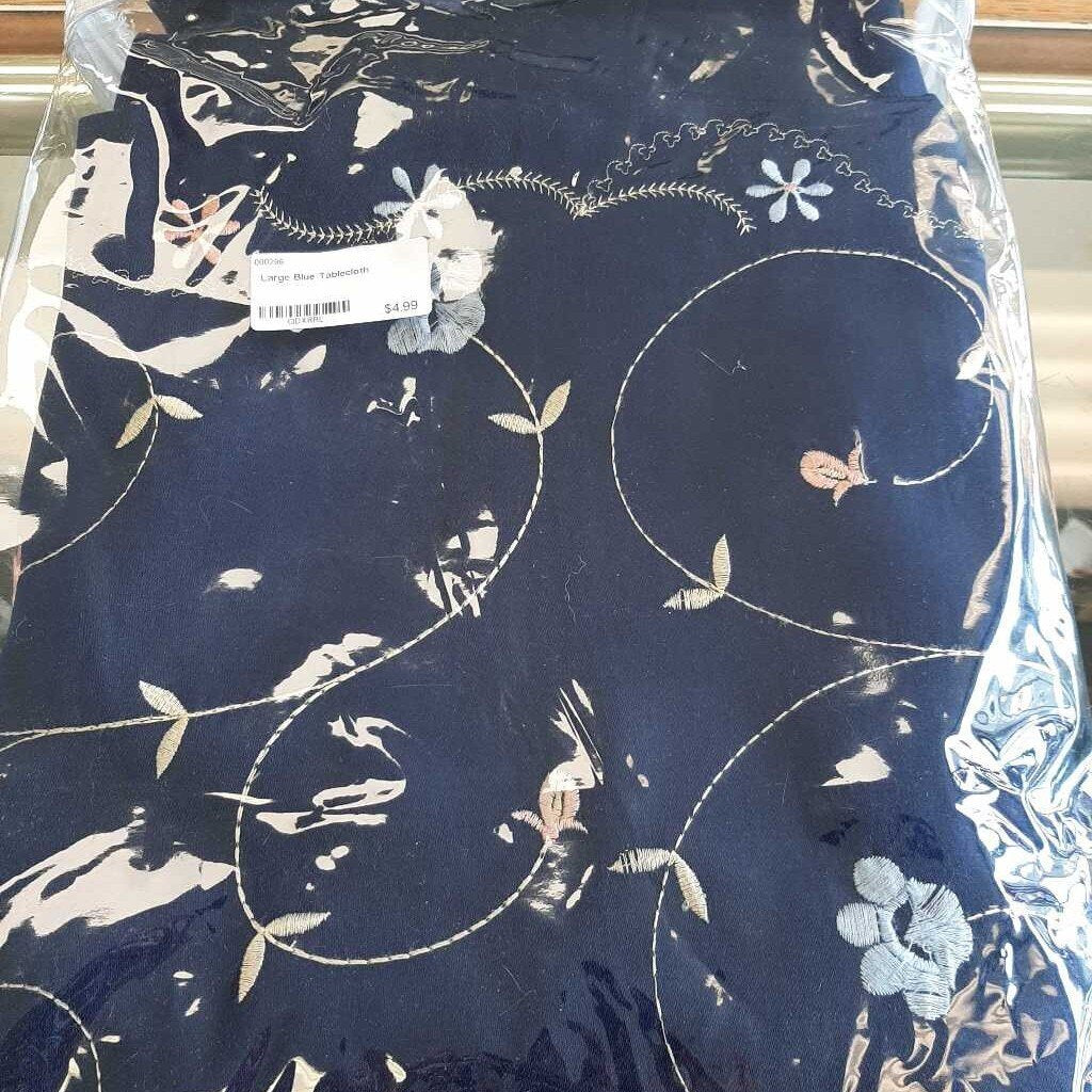 Large Blue Tablecloth
