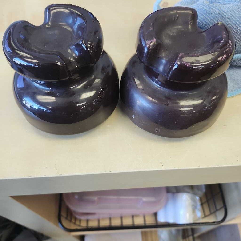 Purple Porcelain Cable Top Insulator