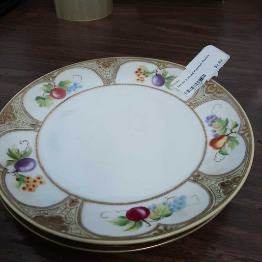 Set Of 2 Hand Painted Plates