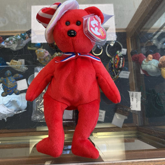 Ty Beanie Babies "Sam" Red