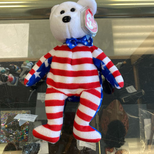 Ty Beanie Babies "Libearty" White