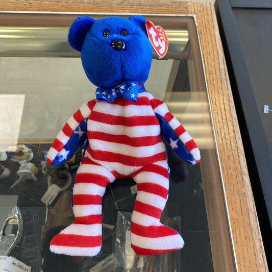 Ty Beanie Babies "Libearty" Blue