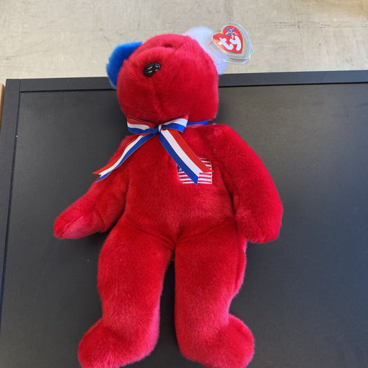 Ty Beanie Buddy "America" Red