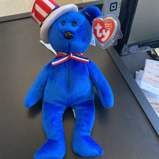 Ty Beanie Babies "Sam" Blue