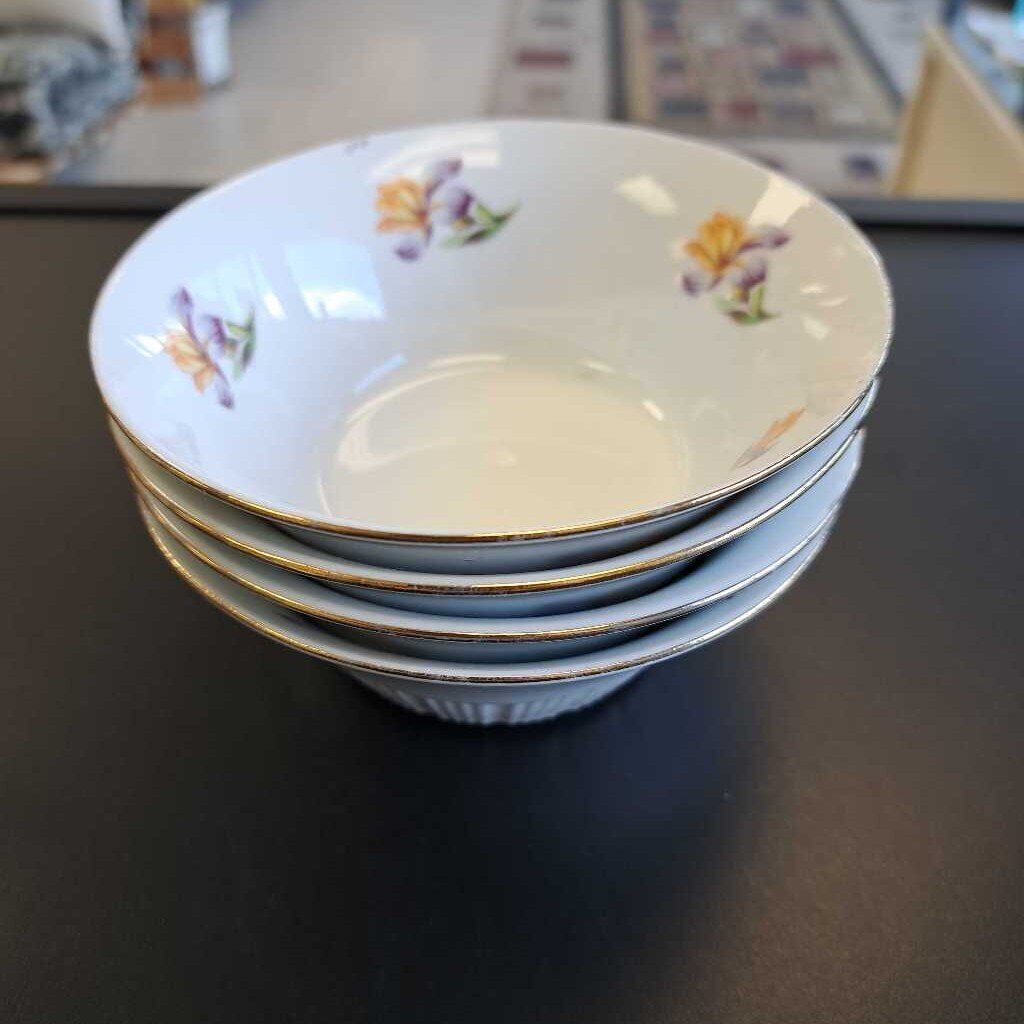 Set Of 4 Cp Made In German Democratic Republic Dessert Bowls
