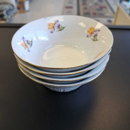 Set Of 4 Cp Made In German Democratic Republic Dessert Bowls
