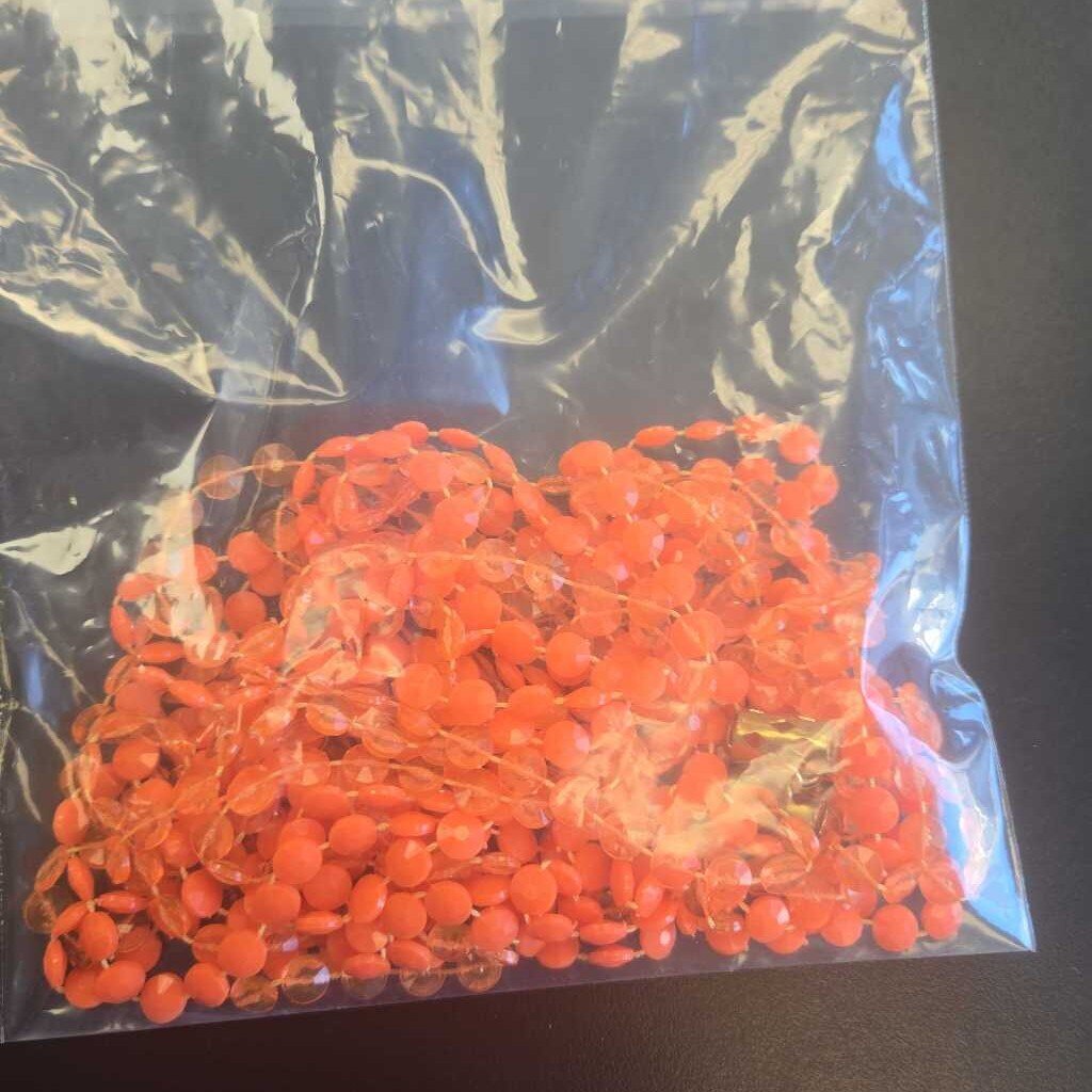 Plastic Orange Necklace