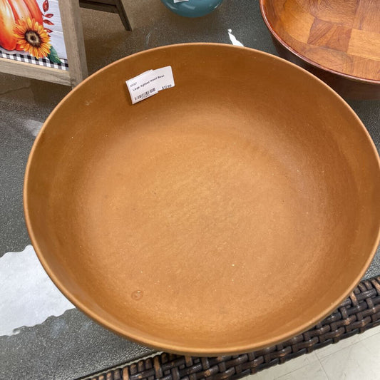 Large Agitized Wood Bowl