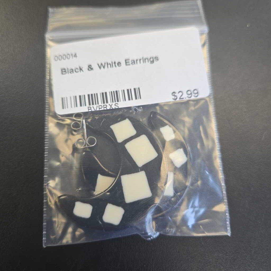 Black & White Earrings