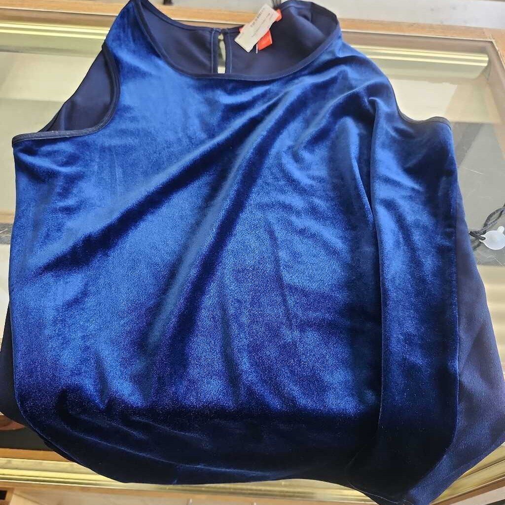 Blue Velvet Dress Tank