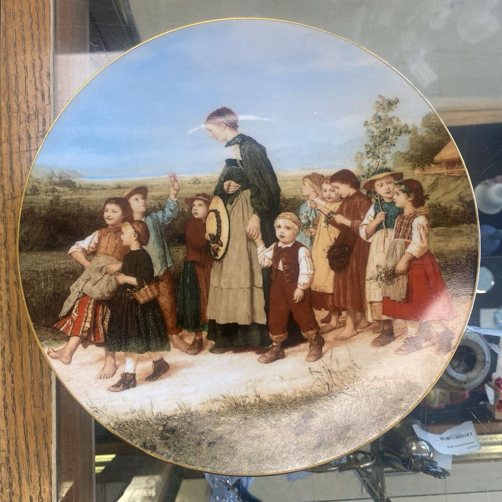 Anker Collector Plate "The School Walk" 1987
