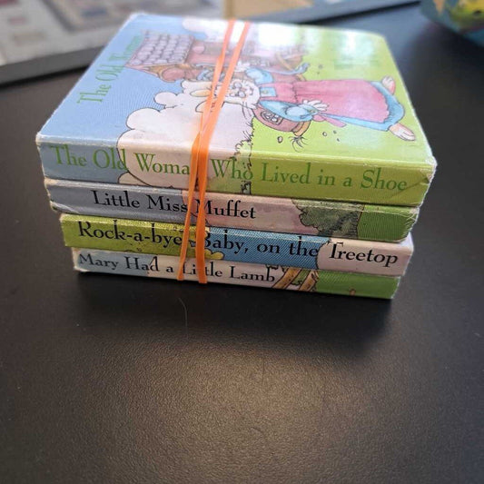 4 Pack Mini Nursery Rhyme Books