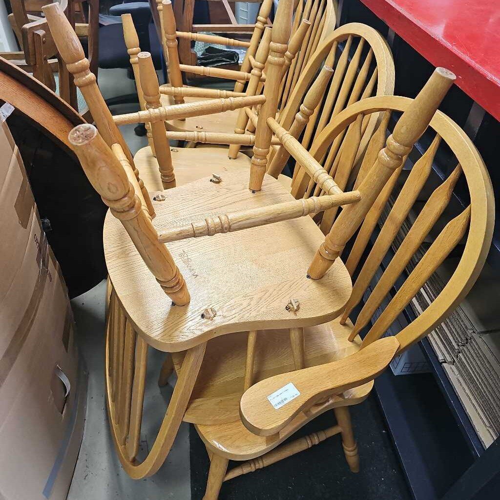 Wood Table and 6 Chairs