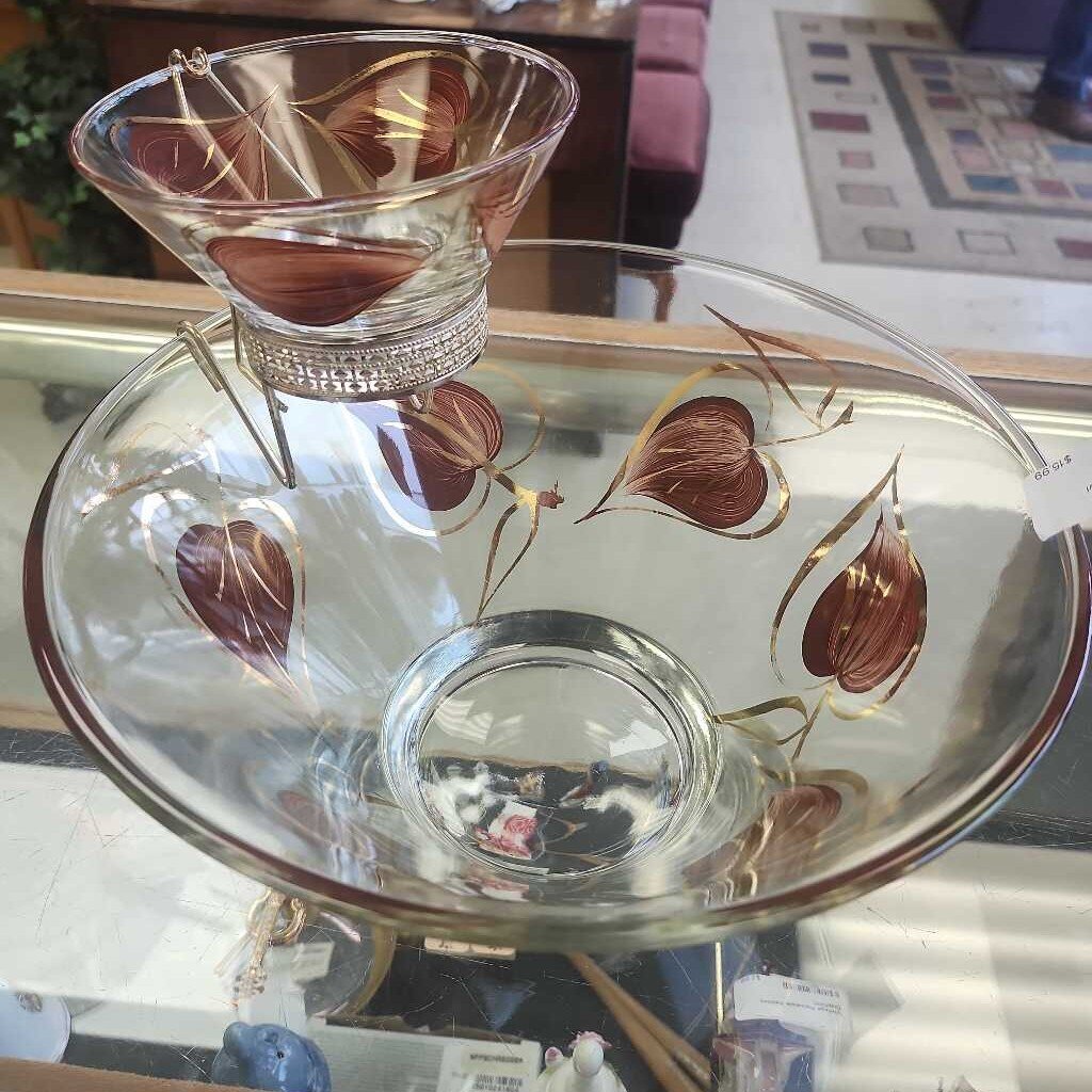 Chip & Dip Glass Bowl