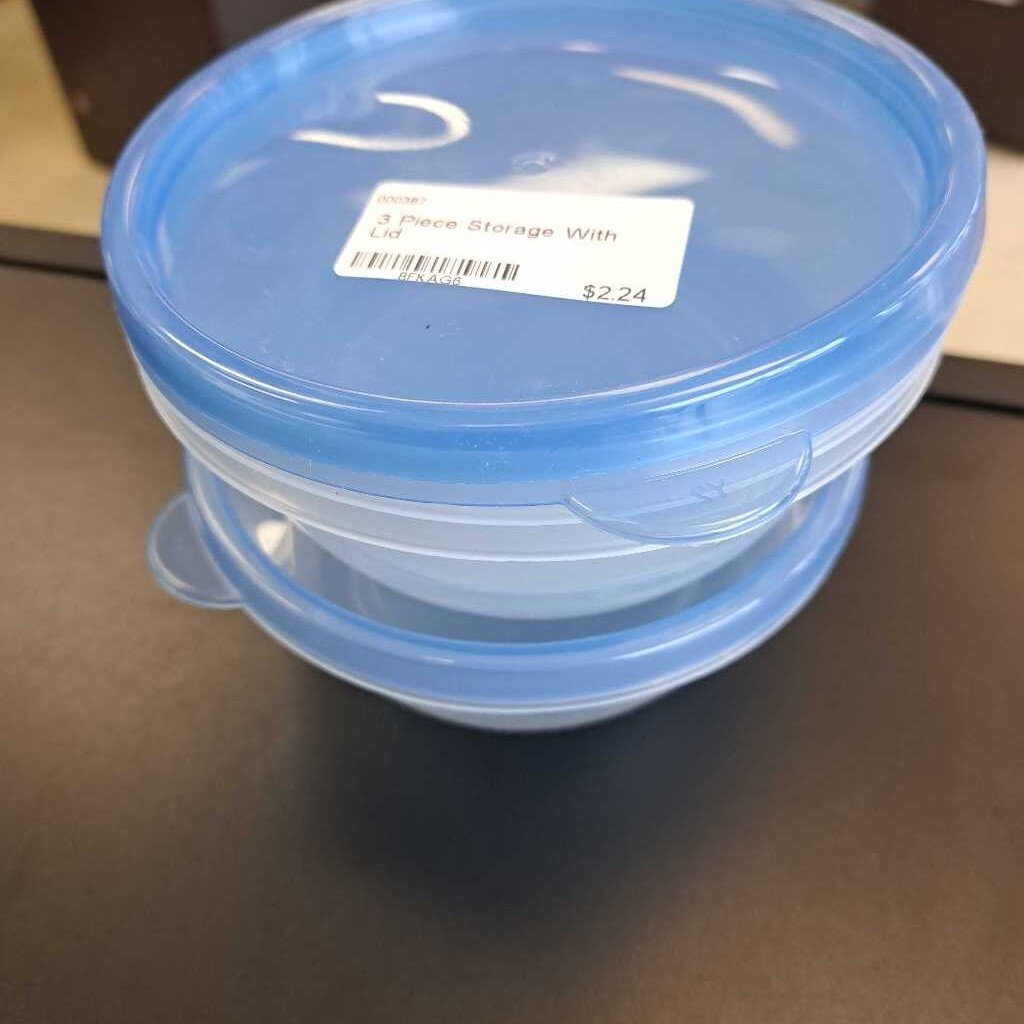 3 Piece Storage With Lid