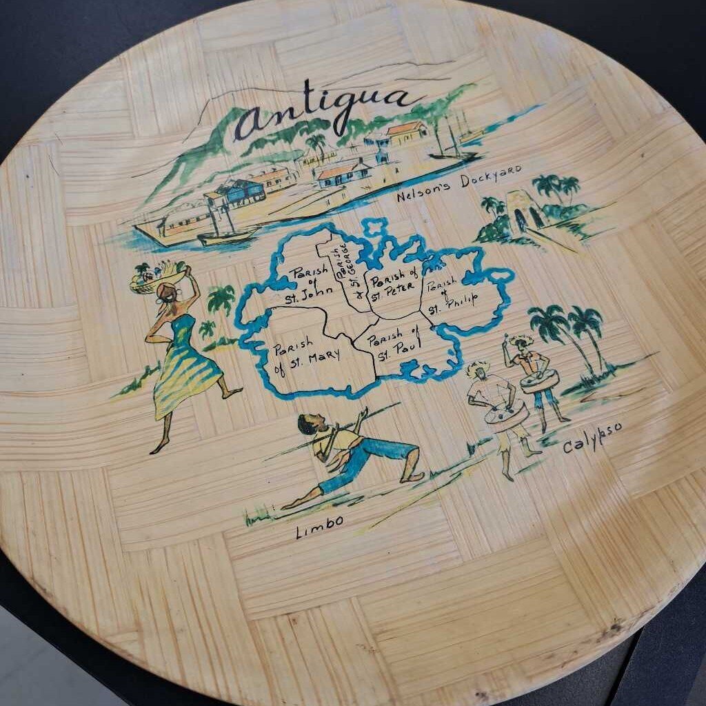 Wooden Plate From Antigua