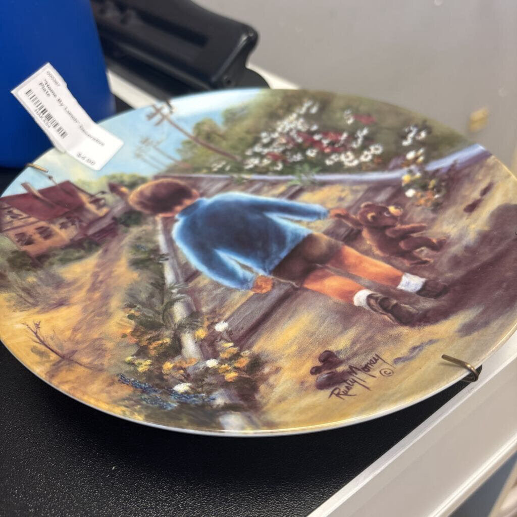 "Home By Lunch" Decorative Plate