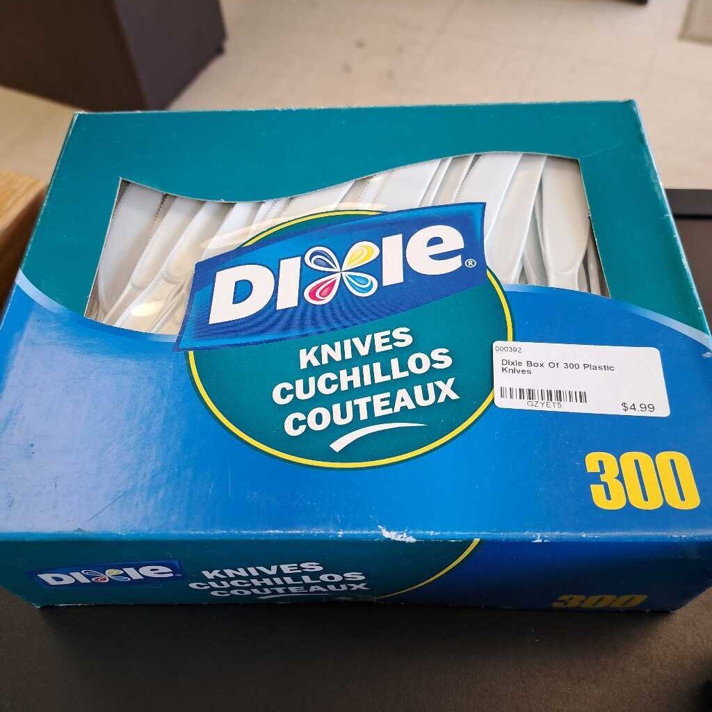 Dixie Box Of 300 Plastic Knives