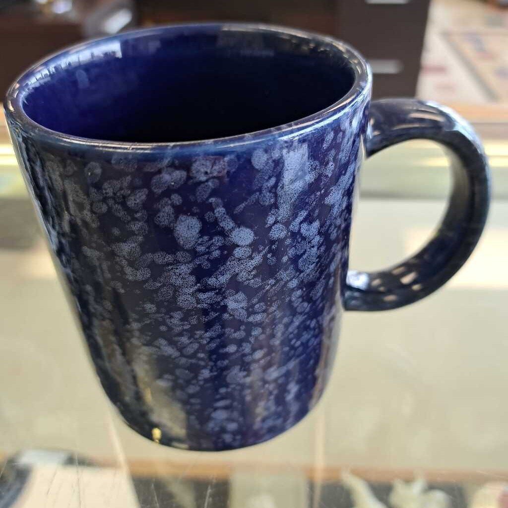 Blue & White Speckled Mug