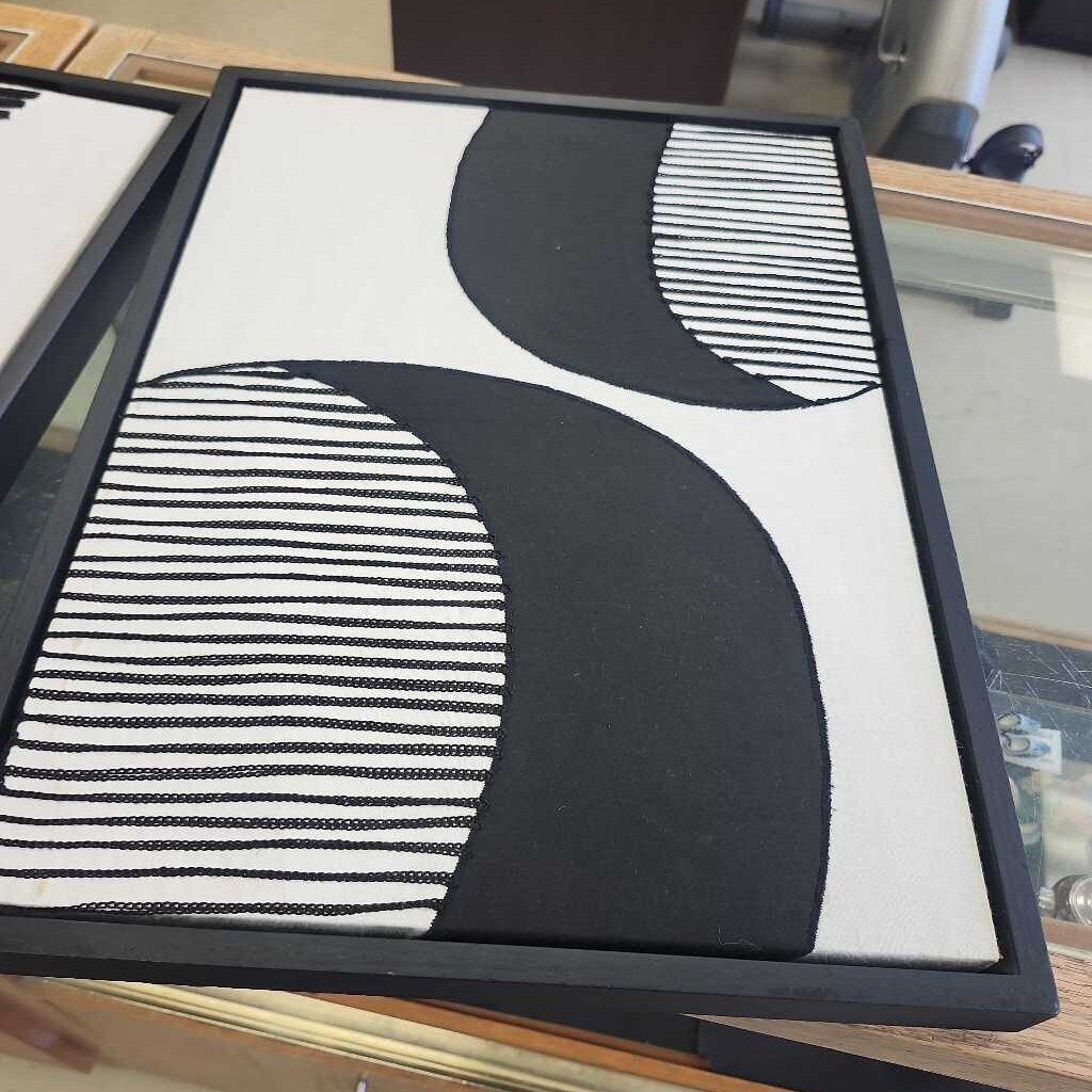 Black And White Abstract Canvas