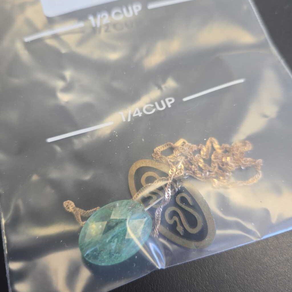 Double Pendant 10k Gold Chain Necklace
