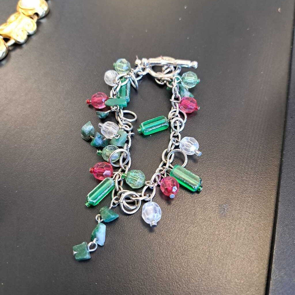 Beaded Charm Style Bracelet