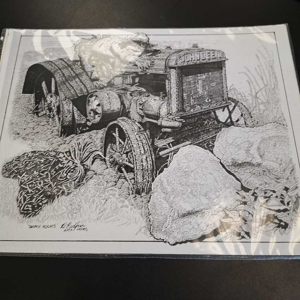 John Deere Drawing Print