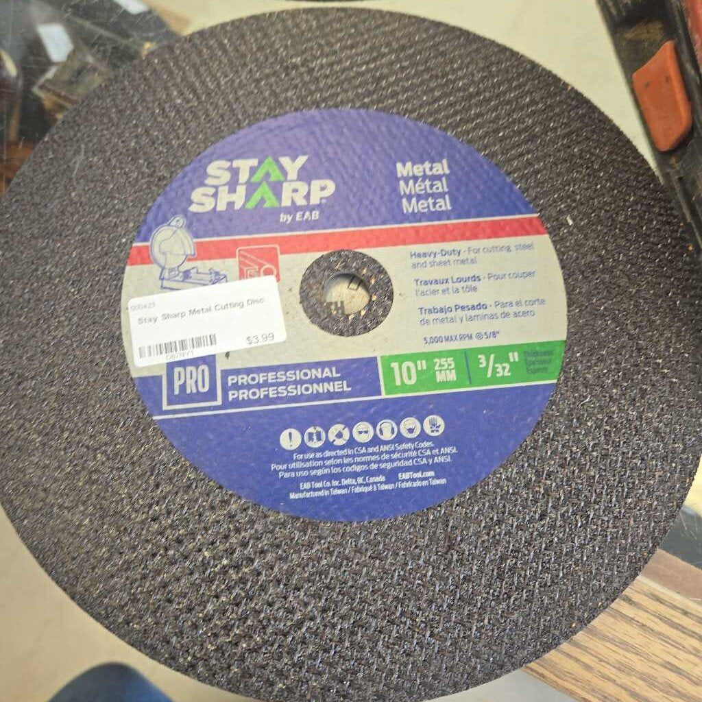Stay Sharp Metal Cutting Disc