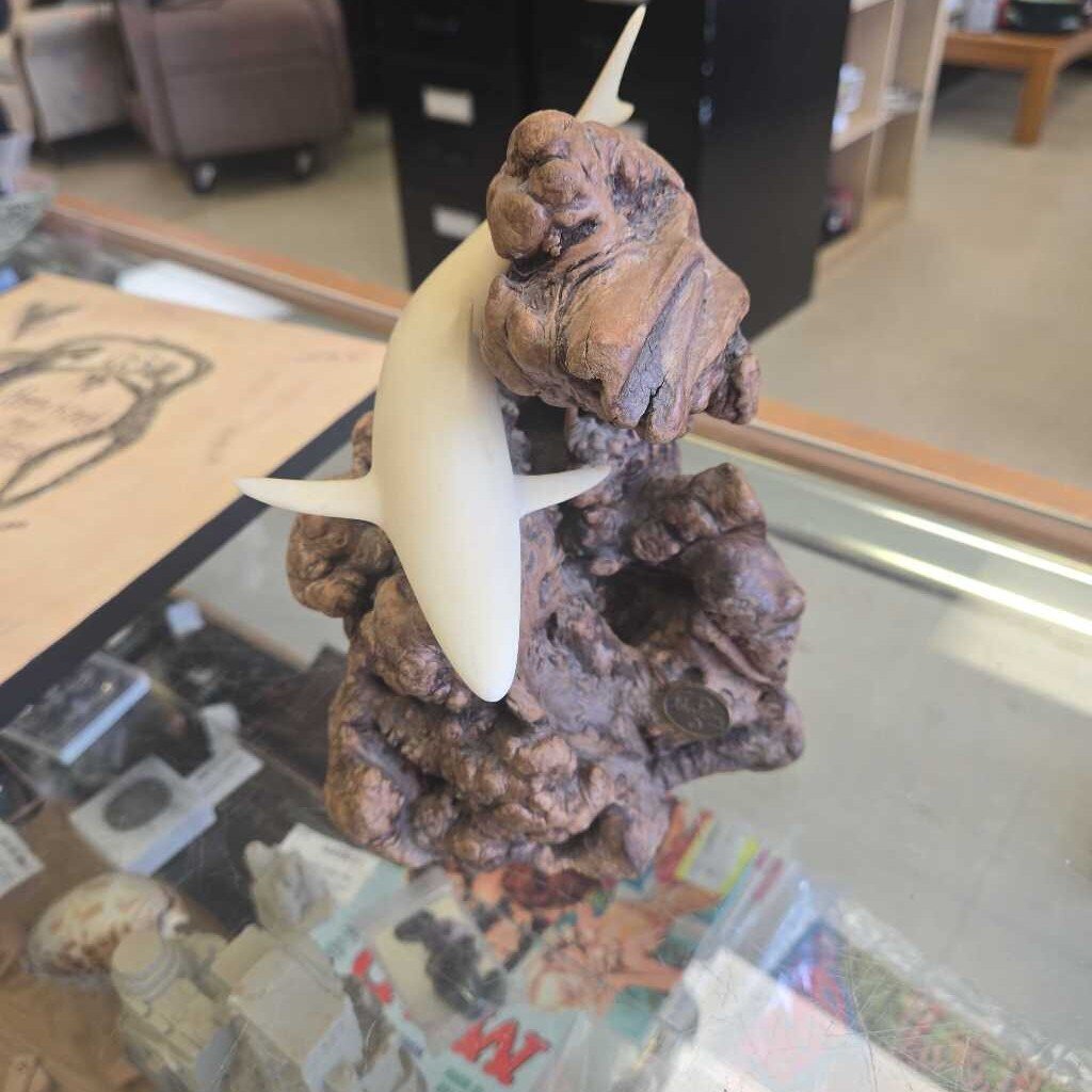 Vintage John Perry Shark Sculpture