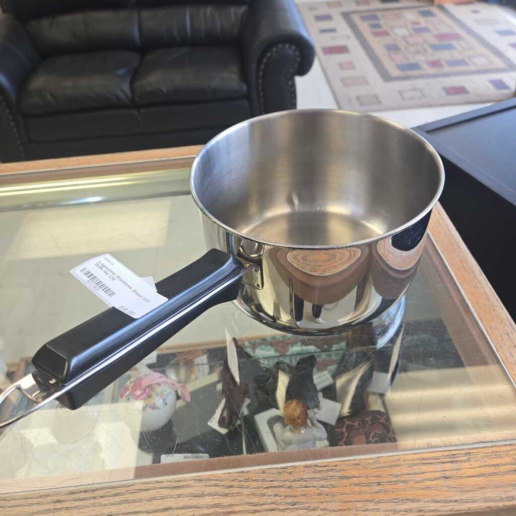 Lagostine Stainless Steel Pot With No Lid