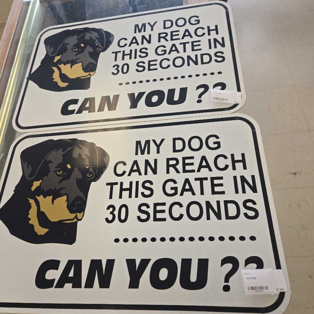 Dog Sign