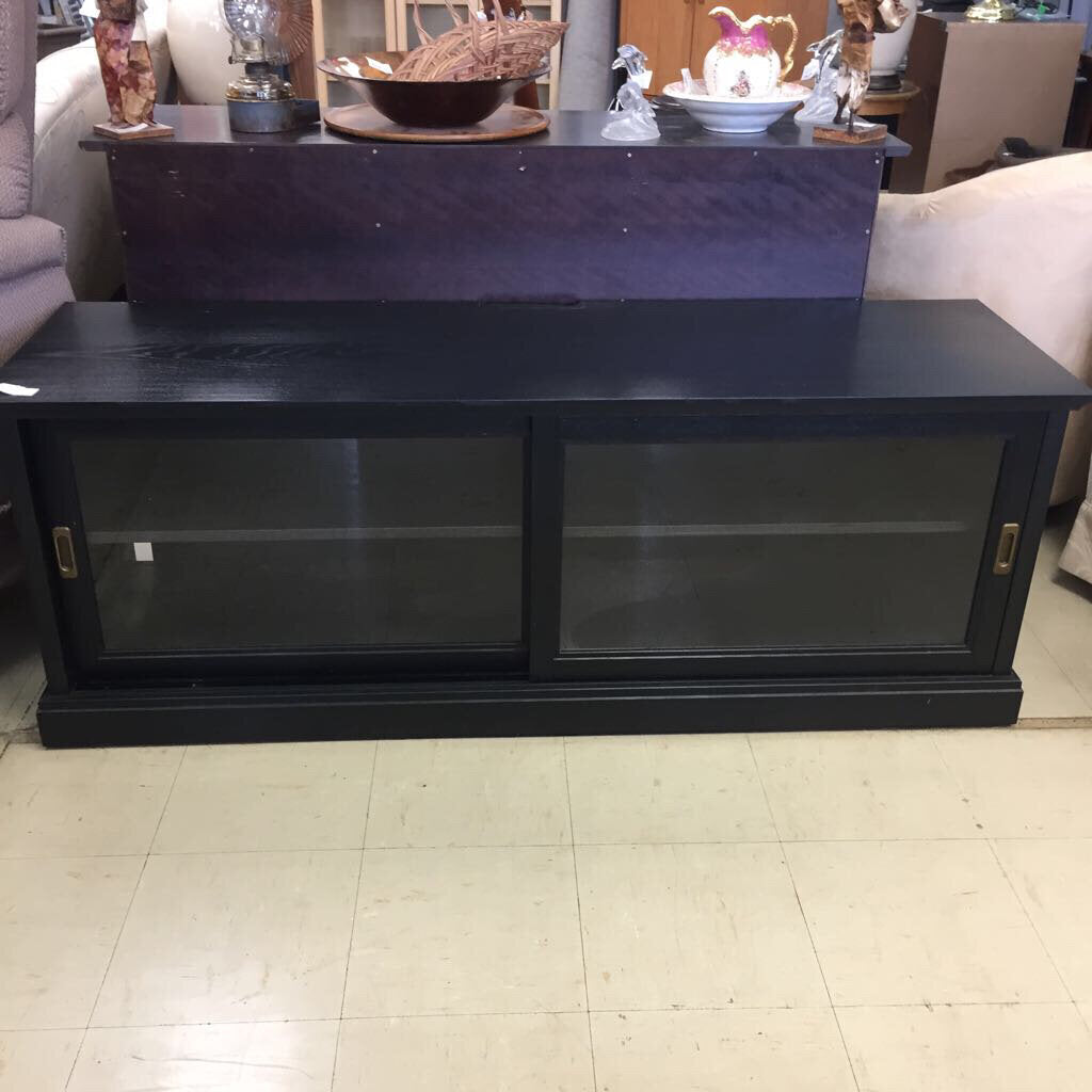 Black Wooden TV Stand