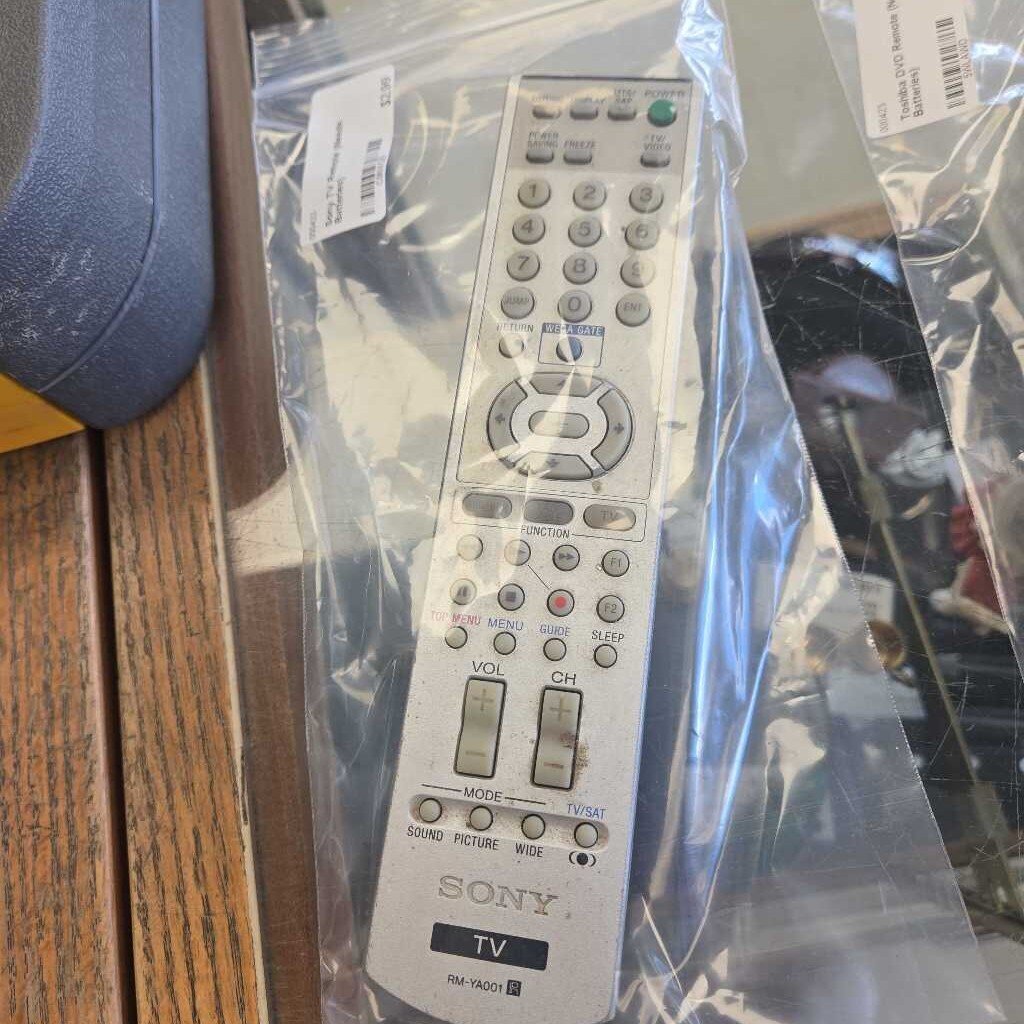 Sony TV Remote (Needs Batteries)