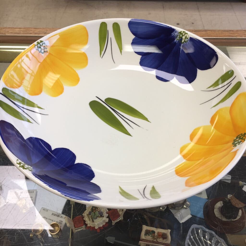 Large Floral decor bowl