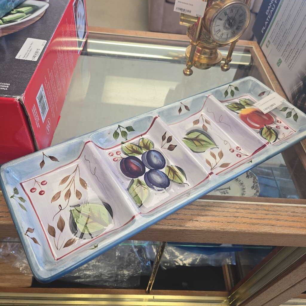 4 Compartment Olive Dish