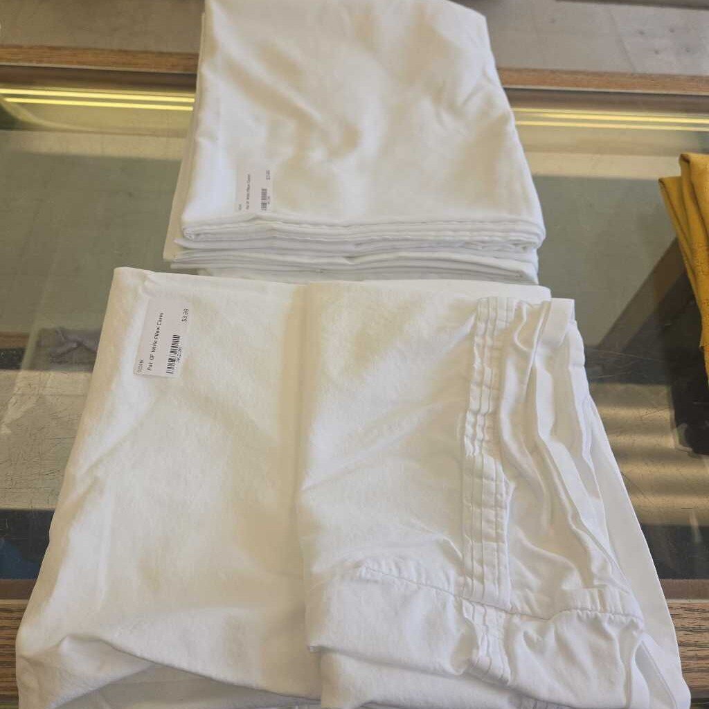 Pair OF White Pillow Cases