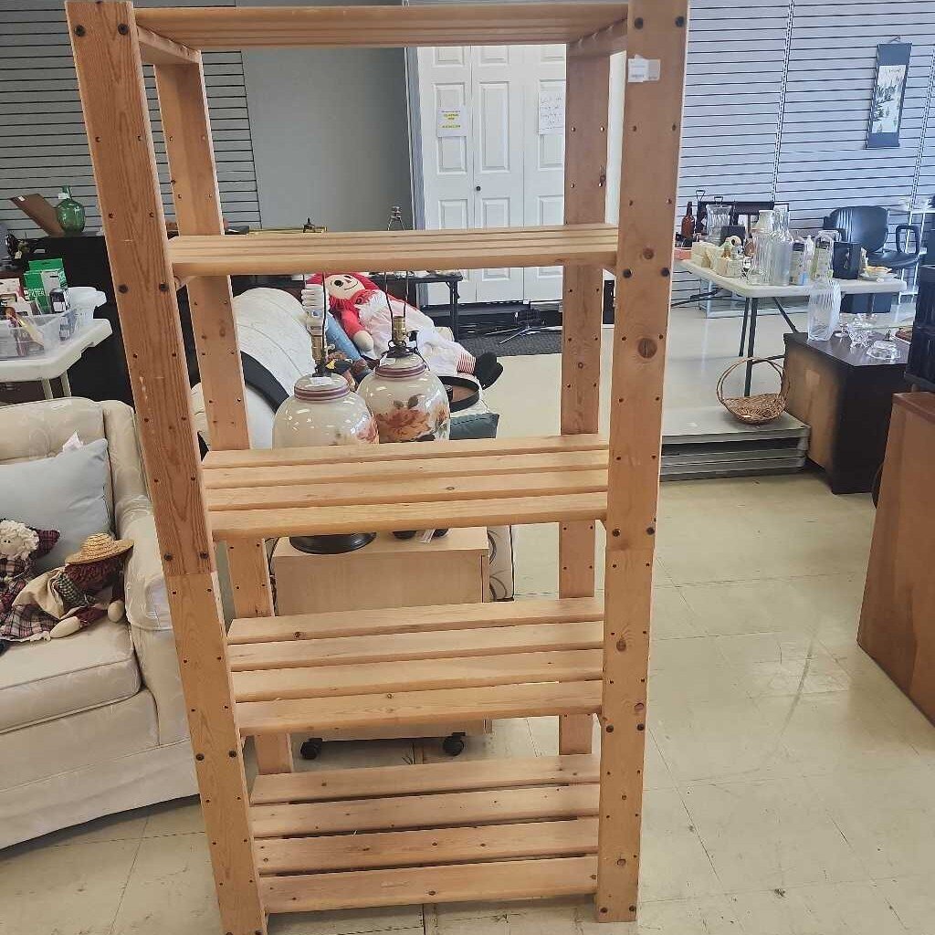 Tall Wooden Shelf