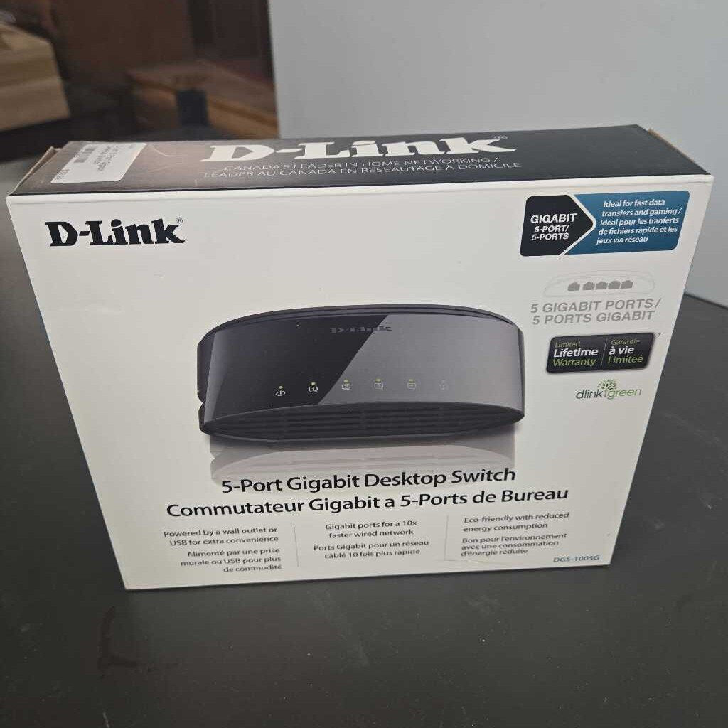 D-Link 5 Port Gigabit Desktop Switch