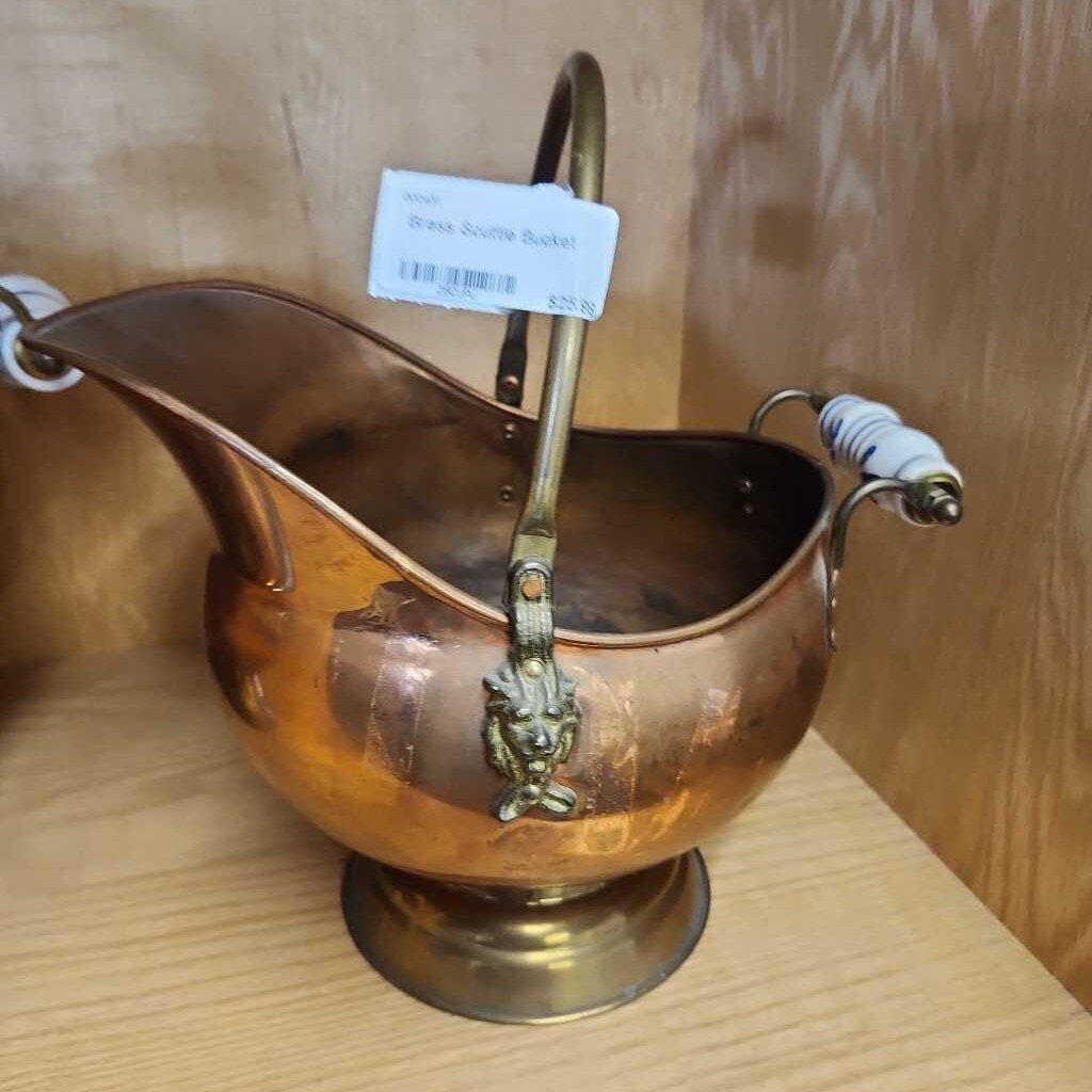 Brass Scuttle Bucket